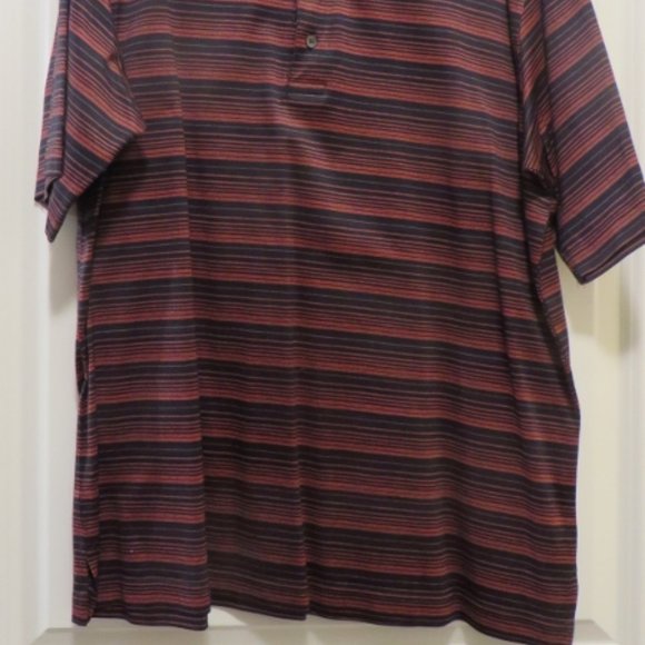 Multi-Color / Striped Golf Shirt - Carnoustie - Mercerized Cotton - Medium - Picture 2 of 8